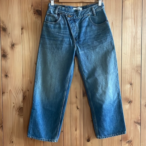 MONSE Jeans Criss Cross Waist Cropped Mom jeans - Picture 5 of 11